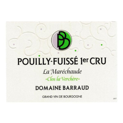 Daniel Barraud Pouilly-Fuisse 1er Cru La Marechaude de Verchere Vv 2022 (1x75cl)
