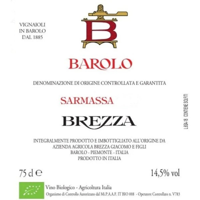 Brezza Barolo Sarmassa 2020 (6x75cl)