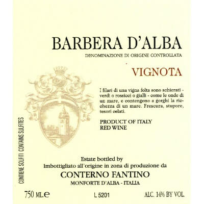 Conterno Fantino Barbera d'Alba Vignota 2023 (6x75cl)