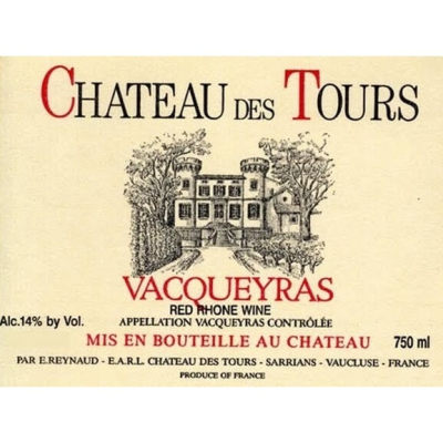 Chateau des Tours Vacqueyras 2014 (12x75cl)