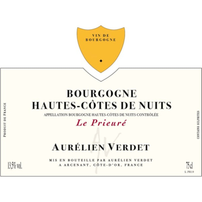 Aurelien Verdet Hautes Cotes De Nuits Prieure 2018 (1x75cl)
