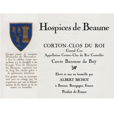 Hospices de Beaune Corton Clos Roi Cuvee Baronne Bay 2011 (1x300cl)