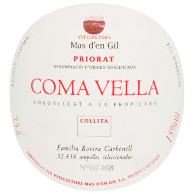 Mas Gil Priorat Coma Vella 2017 (6x75cl)