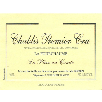 Jean-Claude Bessin Chablis Fourchaume Piece Comte 2022 (6x75cl)