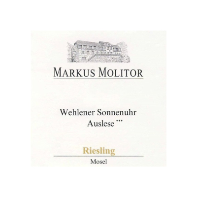 Markus Molitor Wehlener Sonnenuhr Riesling Auslese *** Goldkapsel 2016 (6x75cl)