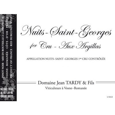 Jean Tardy Nuits-Saint-Georges 1er Cru Argillas  2023 (6x75cl)