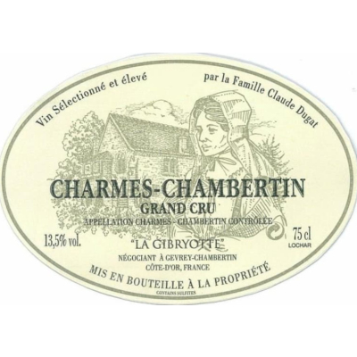 Gibryotte (Claude Dugat) Charmes-Chambertin Grand Cru 2022 (3x75cl)