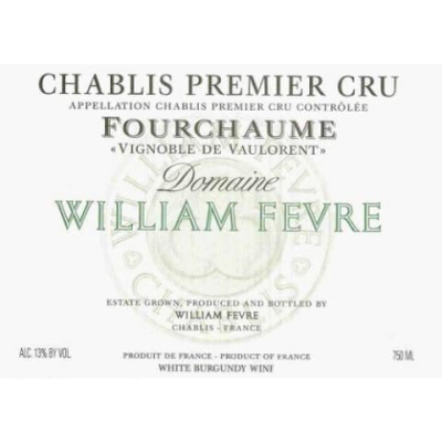 William Fevre Chablis 1er Cru Fourchaume Vignoble de Vaulorent 2016 (6x75cl)
