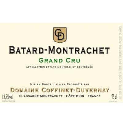 Coffinet-Duvernay Batard-Montrachet Grand Cru 2022 (6x75cl)