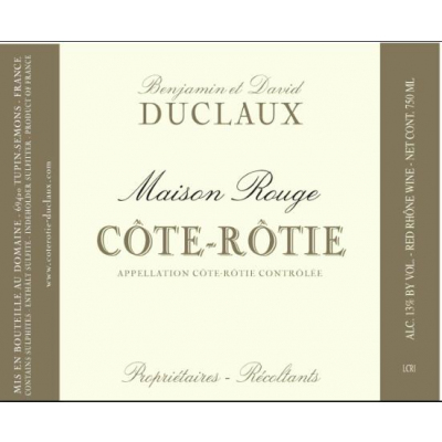 Duclaux Cote Rotie Maison Rouge 2017 (3x150cl)