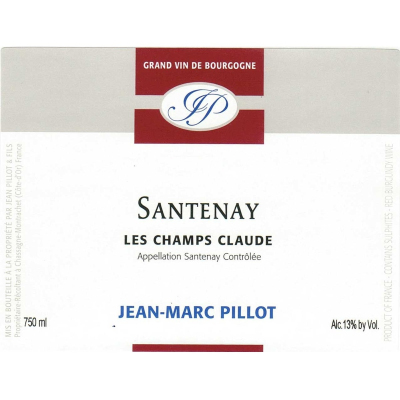 Jean Marc Pillot Santenay Champs Claude 2022 (6x75cl)