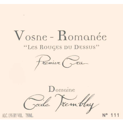 Cecile Tremblay Vosne-Romanee 1er Cru Les Rouges du Dessus 2017 (1x75cl)