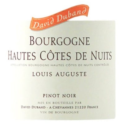 David Duband Haute Cotes Nuits Louis Auguste 2021 (6x75cl)