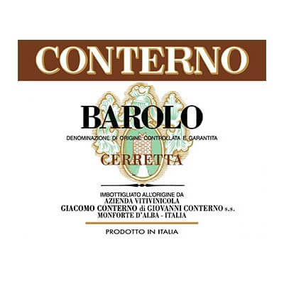 Giacomo Conterno Barolo Cerretta 2019 (1x150cl)
