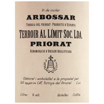 Terroir al Limit Arbossar 2013 (6x75cl)