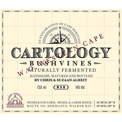 Alheit Vineyards Cartology Bush Vines 2015 (1x75cl)
