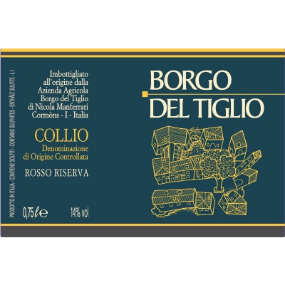 Borgo Tiglio Collio Rosso Riserva 2018 (6x75cl)