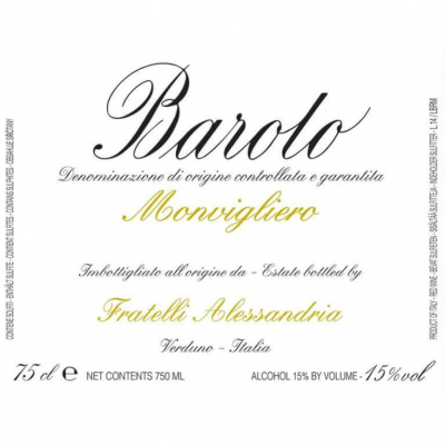 Fratelli Alessandria Barolo Monvigliero 2017 (3x75cl)