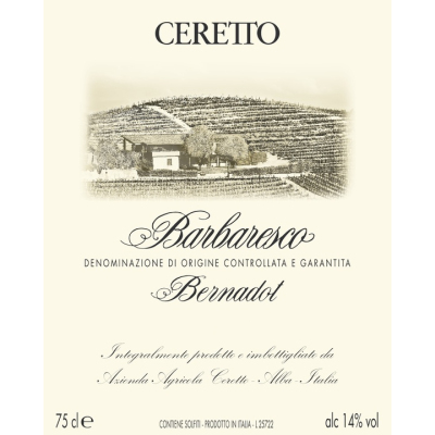 Ceretto Barbaresco Bernardot 2021 (6x75cl)