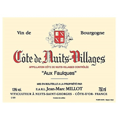 Jean-Marc Millot Cote-de-Nuits Villages Aux Faulques 2016 (6x75cl)