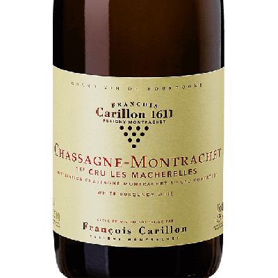 Francois Carillon Chassagne Montrachet 1er Cru Les Macherelles Blanc 2022 (12x75cl)