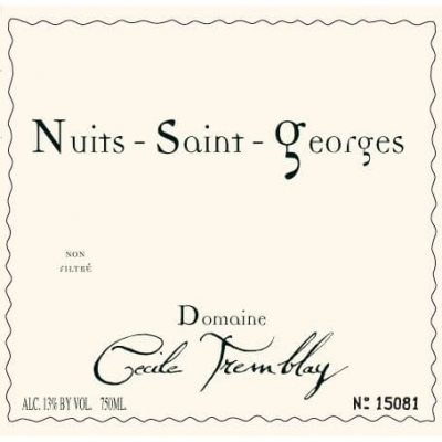 Cecile Tremblay Nuits-Saint-Georges 1er Cru Les Murgers 2015 (1x75cl)