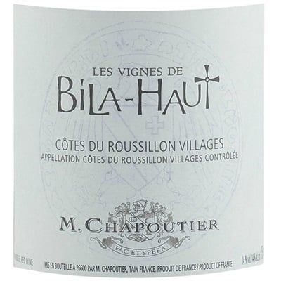 Chapoutier Bila-Haut Cotes-du-Roussillon Villages 2016 (6x75cl)