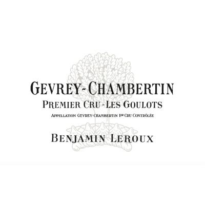 Benjamin Leroux Gevrey Chambertin 1er Cru Les Goulots 2017 (6x75cl)