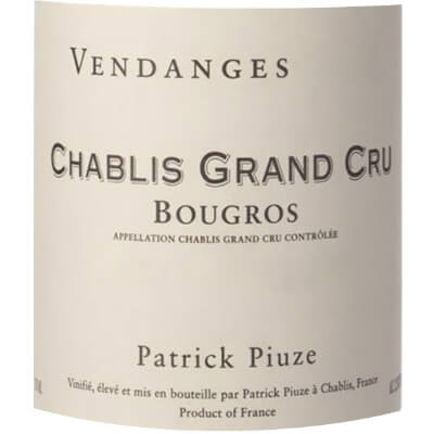 Patrick Piuze Chablis Bougros Grand Cru 2023 (12x75cl)