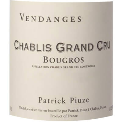 Patrick Piuze Chablis Bougros Grand Cru 2022 (12x75cl)