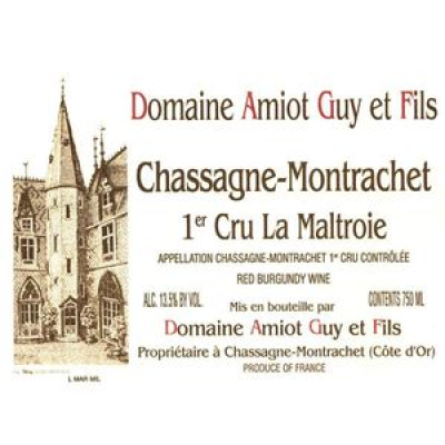 Guy Amiot Chassagne-Montrachet 1er Cru Maltroie Blanc 2018 (6x75cl)