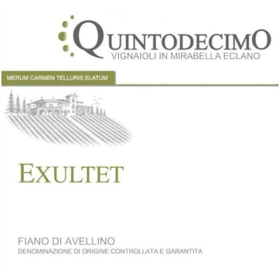 Quintodecimo Fiano di Avellino Exultet 2023 (6x75cl)