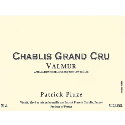Patrick Piuze Chablis Valmur Grand Cru 2010 (6x75cl)