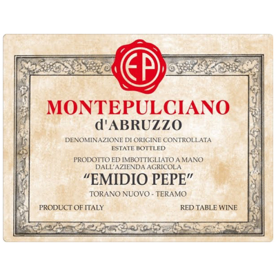Emidio Pepe Montepulciano d'Abruzzo 2018 (12x75cl)