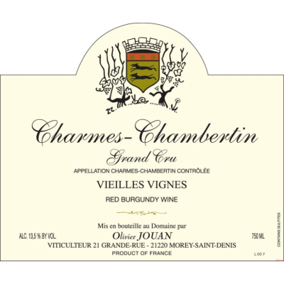 Olivier Jouan Charmes-Chambertin Grand Cru Vv 2015 (6x75cl)