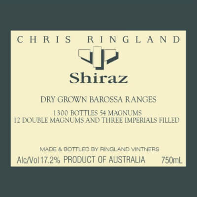 Chris Ringland Barossa Ranges Shiraz 2013 (1x150cl)