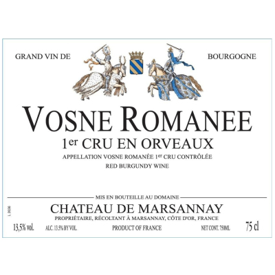 Chateau Marsannay Vosne-Romanee 1er Cru En Orveaux 2015 (6x150cl)