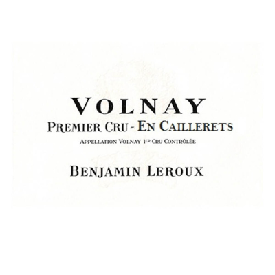 Benjamin Leroux Volnay 1er Cru Caillerets 2018 (6x75cl)
