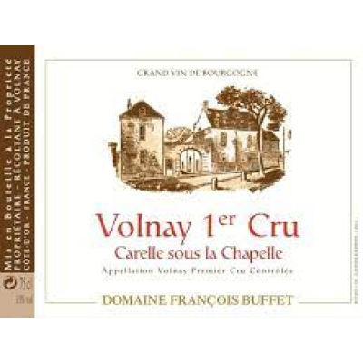 Francois Buffet Volnay 1er Cru Carelle Sous la Chapelle 2022 (6x75cl)