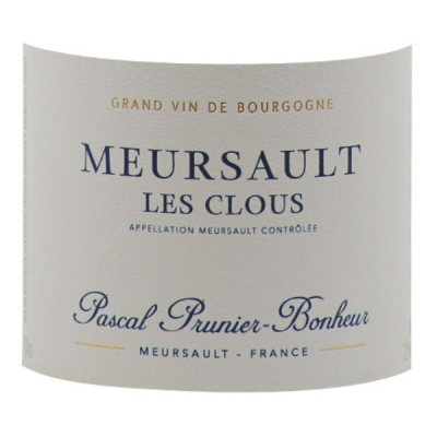 Pascal Prunier-Bonheur Meursault Clous 2022 (1x75cl)