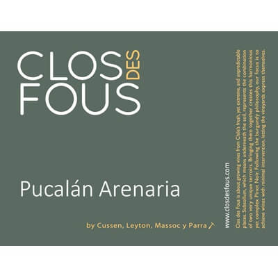 Clos des Fous Pucalan Arenaria Pinot Noir 2019 (12x75cl)