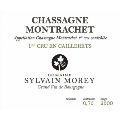 Sylvain Morey Chassagne-Montrachet 1er Cru En Caillerets 2020 (6x75cl)