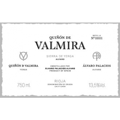 Alvaro Palacios Rioja Quinon de Valmira 2018 (6x75cl)