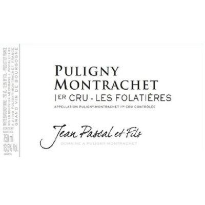 Jean Pascal et Fils Puligny Montrachet 1er Cru Les Folatieres 2022 (6x75cl)