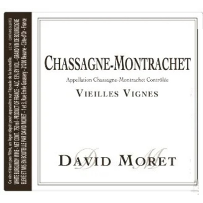 David Moret Chassagne Montrachet Vv 2022 (6x75cl)