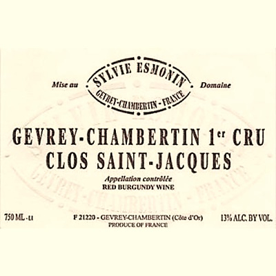 Sylvie Esmonin Gevrey-Chambertin 1er Cru Clos Saint-Jacques 2017 (6x75cl)