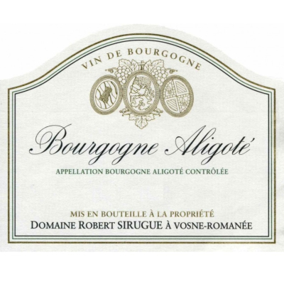 Robert Sirugue Bourgogne Aligote 2015 (1x75cl)