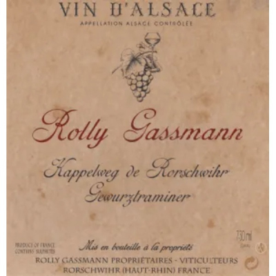 Rolly Gassmann Gewurztraminer Kappelweg Rorschwihr  2021 (6x75cl)