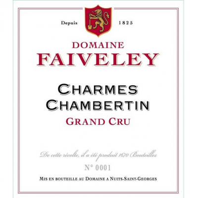 Domaine Faiveley Charmes-Chambertin Grand Cru 2020 (6x75cl)