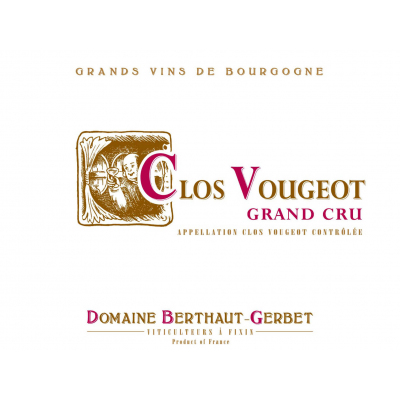 Berthaut Gerbet Clos Vougeot Grand Cru 2020 (4x75cl)